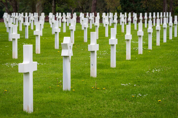 Obraz premium Normandy American Cemetery, in Colleville-sur-Mer, France