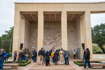 Normandy American Cemetery, in Colleville-sur-Mer, France