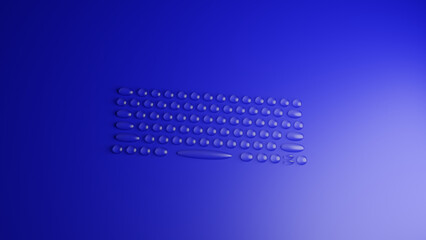 water drops keyboard