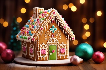 tasty sweet gingerbread house christmas candy