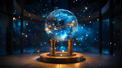 Mystical Divination: Crystal Ball - Unveiling Secrets of the Future - obrazy, fototapety, plakaty