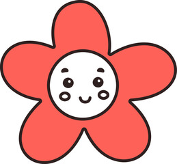 Flower Doodle Character