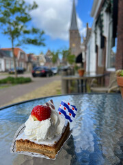 Frisian oranjekoek in Workum