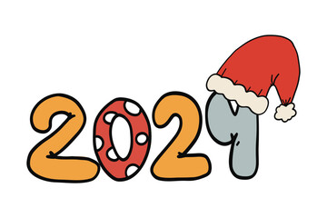 2024 New Year groovy set with hat
