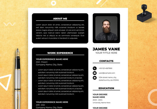 Digital Resume Template