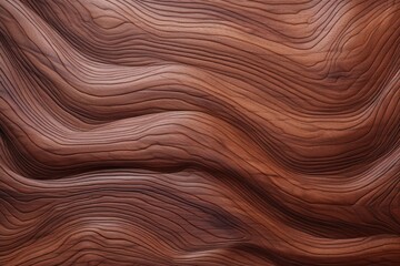 Fototapeta premium A detailed close-up of a beautifully textured wooden surface with mesmerizing wavy lines