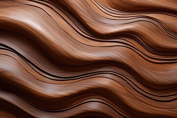 An abstract wood texture with wavy lines