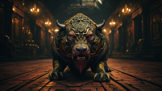 angry buffalo UHD wallpaper Stock Photographic Image 