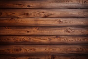 Naklejka premium A textured wood panel wall with rich dark wood grains