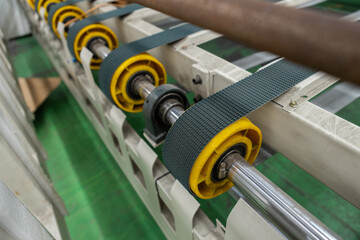 Machine belt industry machinery equipment factory production paper. industrial technology line...