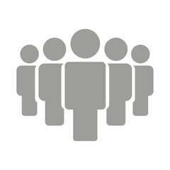 Vector flat illustration in grayscale. Avatar, user profile, person icon, profile picture. Suitable for social media profiles, icons, screensavers and as a template.