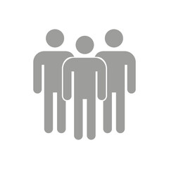 Vector flat illustration in grayscale. Avatar, user profile, person icon, profile picture. Suitable for social media profiles, icons, screensavers and as a template.