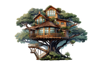 Wooden Tree House png
