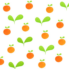 seamless pattern with oranges