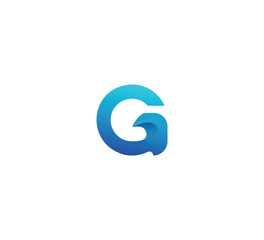 Modern G letter mark logo design