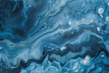 Blue marble texture pattern. Generative AI