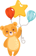 Bear With Balloons