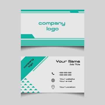Modern professional business card design vector. Creative and simple Double-sided Business Card Template.