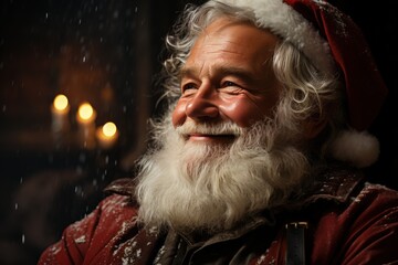 Fototapeta premium Portrait of a smiling Santa Claus