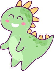 Childish Kid Dinosaur