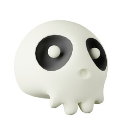 3d cute skulls Suitable elements for  Halloween.