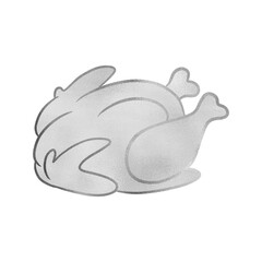 Silver Metallic Turkey