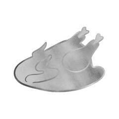 Silver Metallic Thanksgiving Turkey