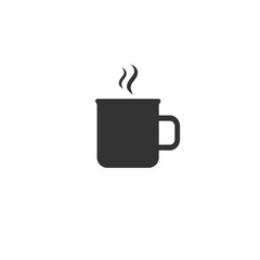 Cup of tea icon on white. Vector