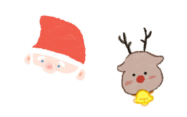 サンタとトナカイ
