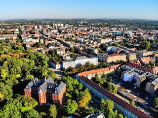 Fototapeta na wymiar Bytom city view in Poland