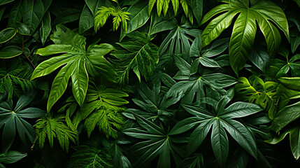 green leaves tropic background texture