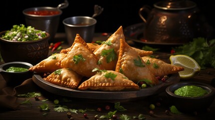 Samosa - fried dough pocket filled with delectable ingredients