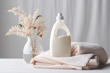 Fototapeta na wymiar Aromatherapy spa hygiene bottle care white gel