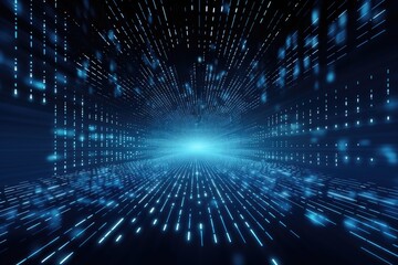 Abstract futuristic technology big data transfer or connecting. Generative AI