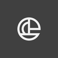 Obraz premium abstract sailboat line logo design