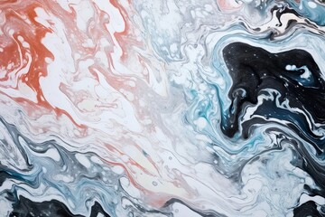 Abstract acrylic paint background natural marble texture. Mixture of paints making mysteries backplate, Generative AI