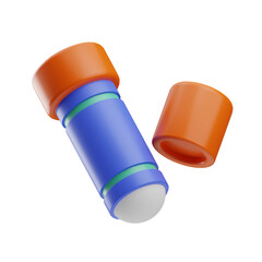 workplace eraser illustration 3d