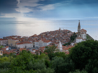 Fototapeta na wymiar City of Piran Slovenia