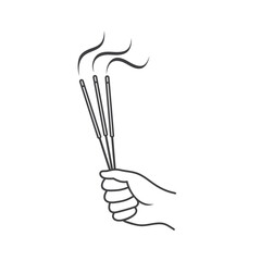 illustration of incense, Incense is used for religious ceremonies, aromatherapy, and meditation. 