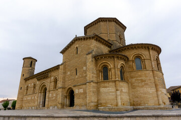 Fototapeta na wymiar Romanesque church of San Martín de Tours (11th century). It is considered one of the main prototypes of European Romanesque. Fromista, Palencia, Spain.