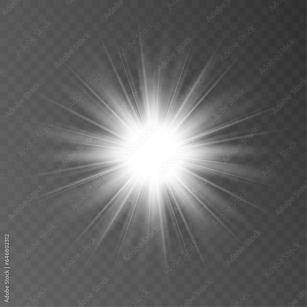 Aufkleber abstract sun glare translucent glow with special light effect. vector blur in motion glow highlights