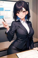 Woman Teaching Business