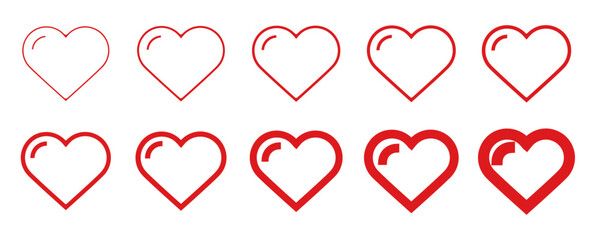 Coeurs saint Valentin 