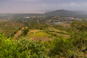 Fototapeta na wymiar Aerial view of Arba Minch, Ethiopia