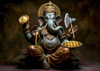 Fototapeta premium LADDU | Ganesha | Ganesh | Ganapati Vinayaka | Pillaiyar | Ganapatya | 8240 x 5828 px