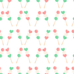 Japanese Dango dessert with 3 different colors. Dango vector illustration on white background. Vector illustration