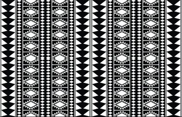aztec seamless pattern.  rug textile print texture Tribal design, geometric symbols for logo, cards, fabric decorative works. traditional print vector illustration. on black and white background.