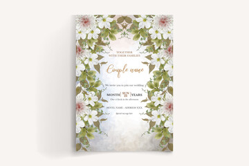 save the date wedding invitation 