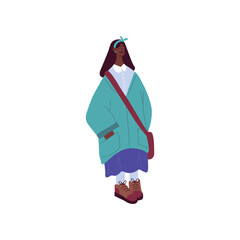 Street Fashion Flat Characters Illustrations