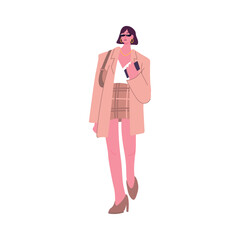 Street Fashion Flat Characters Illustrations